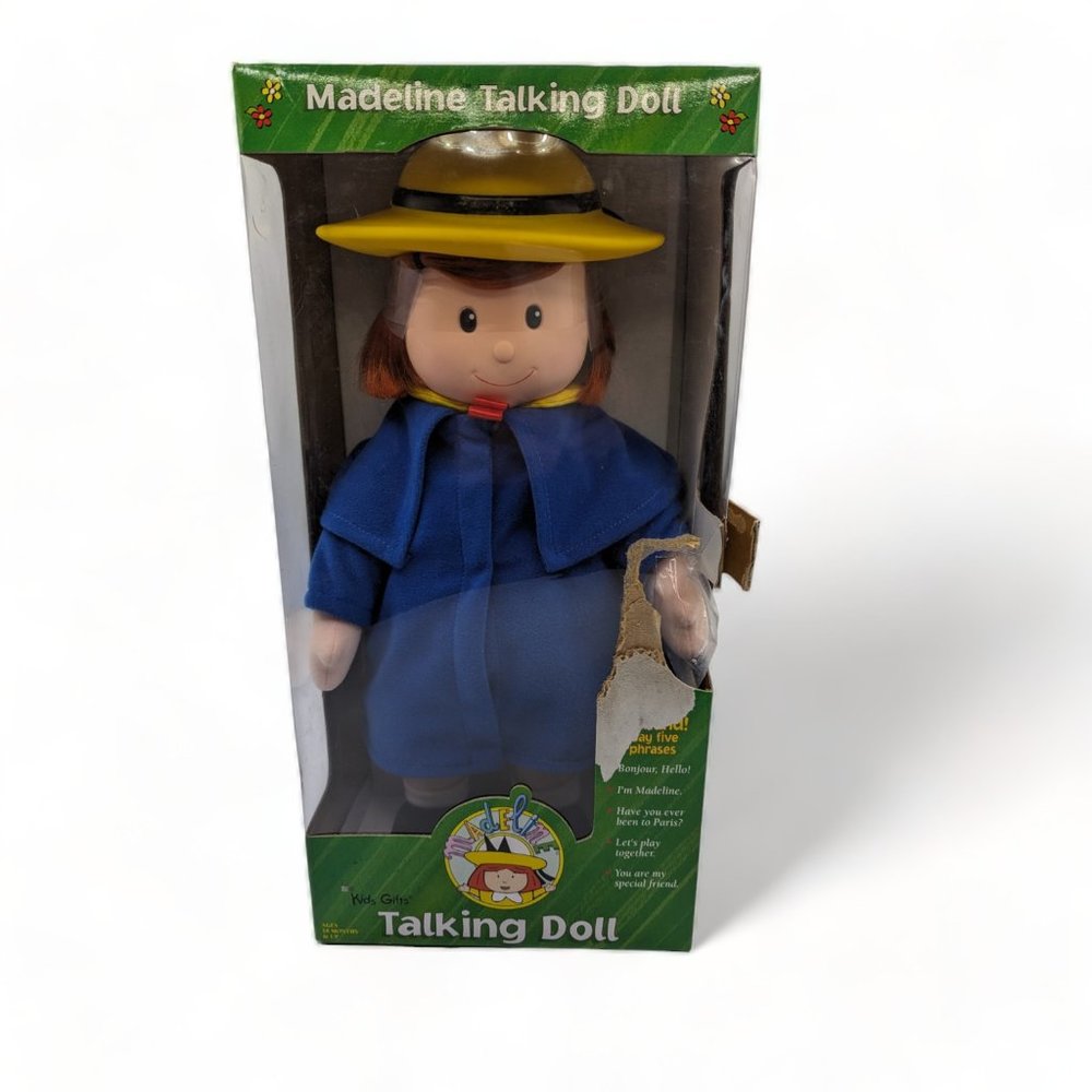 Vintage 1998 Madeline In Paris 17" Tall Talking Doll New Sealed Box Kids Gift - Picture 1 of 7